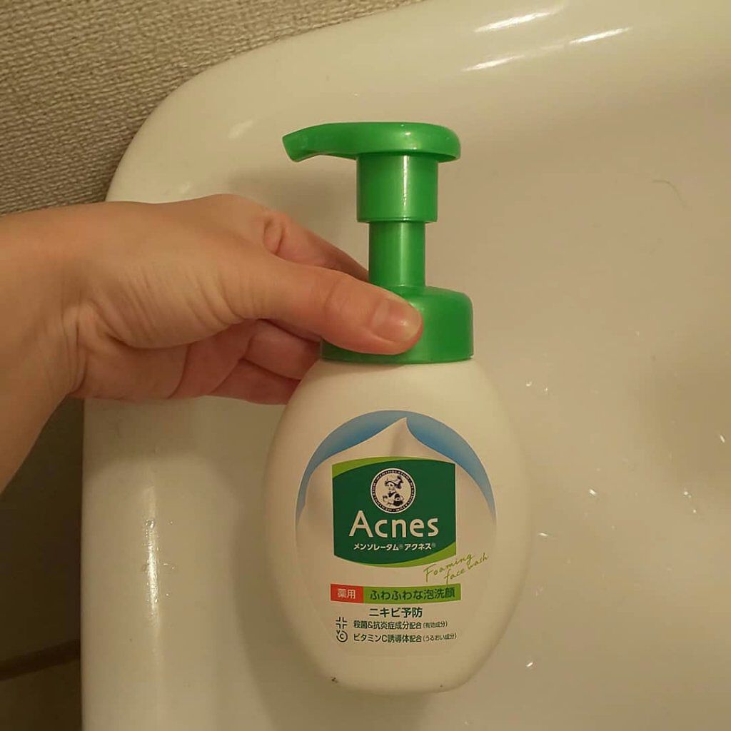 薬用ふわふわな泡洗顔 メンソレータム アクネスの口コミ 使いきり 使いきりスキンケア 使いきりコ By しのみ 乾燥肌 30代前半 Lips