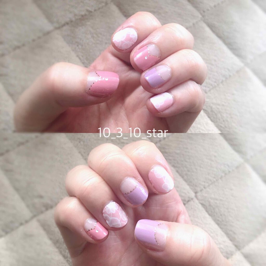 ジェルネイルシール キャンドゥの口コミ 超優秀 100均で買えるおすすめネイル用品 ジェルネイルシール By とみてぼし 混合肌 30代前半 Lips