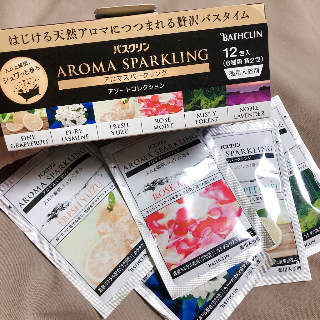 カラダプラス アロマスパークリング アロマバス バスクリンの口コミ 血流改善 バスクリンの瞬間発泡粉末は溶けた By Michaxx 脂性肌 代後半 Lips