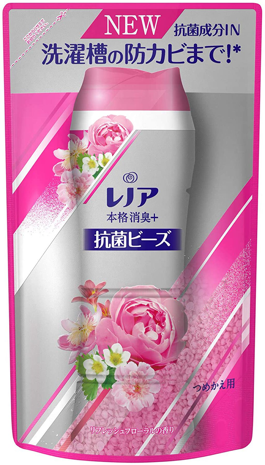 レノア本格消臭 デオドラントビーズ リフレッシュフローラル 430ml
