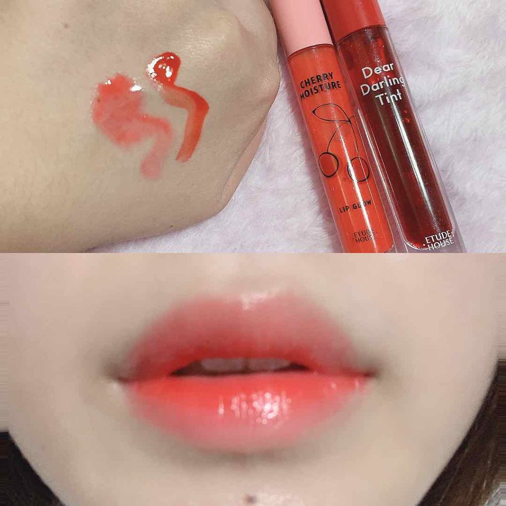 ディアダーリン ウォータージェルティント Etudeを使った口コミ エチュードハウスチェリーモイスチャーリップ By パンケーキ食べたい 乾燥肌 Lips