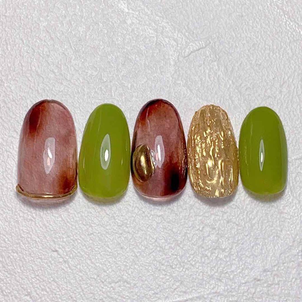 カラージェル ネイル工房の口コミ べっ甲ネイルとくるみネイルを取り入れたネイ By Aiainail フォロバします 乾燥肌 代後半 Lips