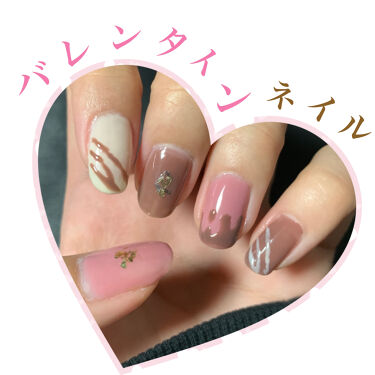 ウィークリージェル Homeiを使った口コミ バレンタインネイル バレンタイン間近と By Lisato ﾌｫﾛﾊﾞ 混合肌 代前半 Lips