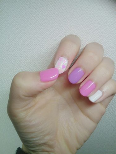 Shジェルネイル ライト対応 セリアの口コミ 超優秀 100均で買えるおすすめマニキュア セリアの ジェル ネイ By あーなん 乾燥肌 10代後半 Lips