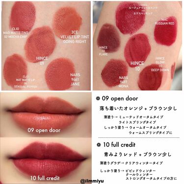 ムードインハンサーリキッドマット Hinceの口コミ Hinceマットリップ パーソナルカラ By ミユ Ilmmiyu 混合肌 Lips