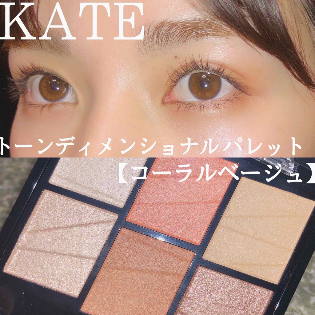 トーンディメンショナルパレット Kateの使い方を徹底解説 垢抜けワントーンメイク Kateトーンデ By はーち 代前半 Lips