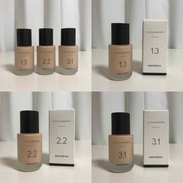 マイファンデーション Innisfreeの人気色を比較 乾燥肌におすすめのリキッドファンデーション なりたい理想の肌に By I Am 混合肌 Lips