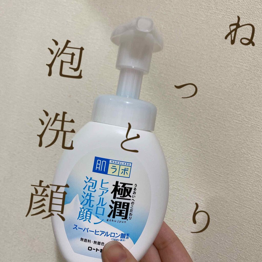 極潤 ヒアルロン泡洗顔 肌ラボの口コミ 新感覚洗顔 ねっとり泡 W洗顔不要の洗 By コーラルピンクで死ぬ人 混合肌 代後半 Lips