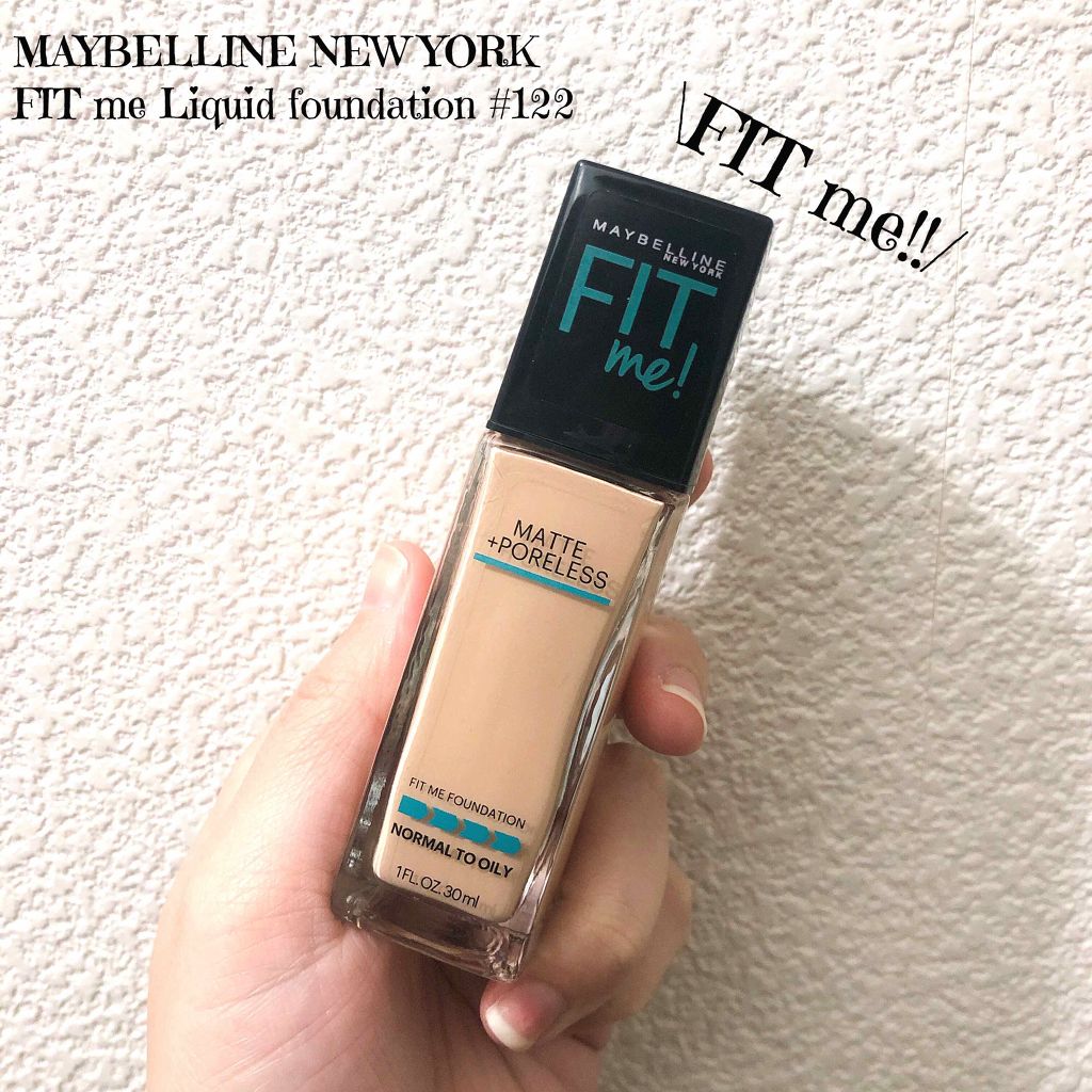 フィットミーリキッドファンデーション Maybelline New Yorkの口コミ ブルベにおすすめのリキッドファンデーション ୨୧ By さぁ 普通肌 代前半 Lips