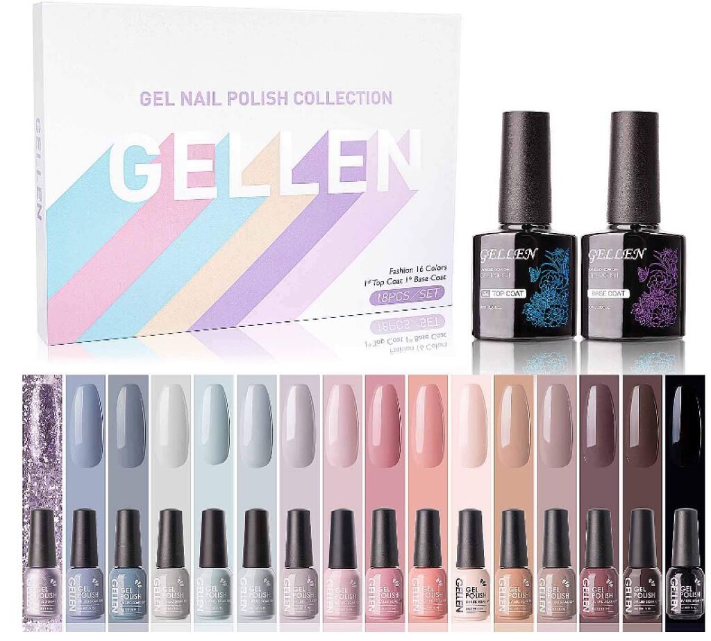 Gellen ジェルネイル 16色セット Uv Led対応 ポリッシュタイプ ベーストップ付き Gellenの使い方を徹底解説 使った商品 Gellenジェルネイルセッ By セルフネイルラブ Lips