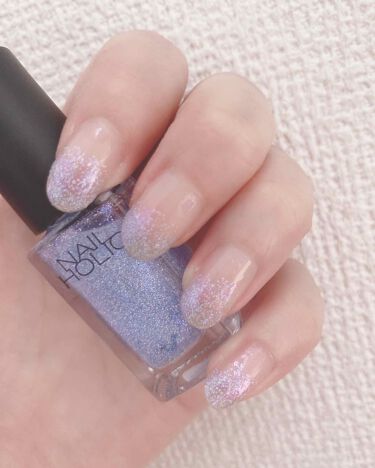 ネイルホリック ネイルホリックの口コミ 水色ラメ夏ネイル ネイルホリックオーロ By なの 乾燥肌 30代前半 Lips