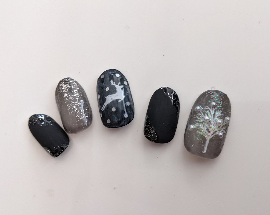 ネイルスタンプ キャンドゥを使った口コミ こんばんは 今回はクリスマス風 ネイル By 青雨 実伽 セイウ ミカ 乾燥肌 50代前半 Lips