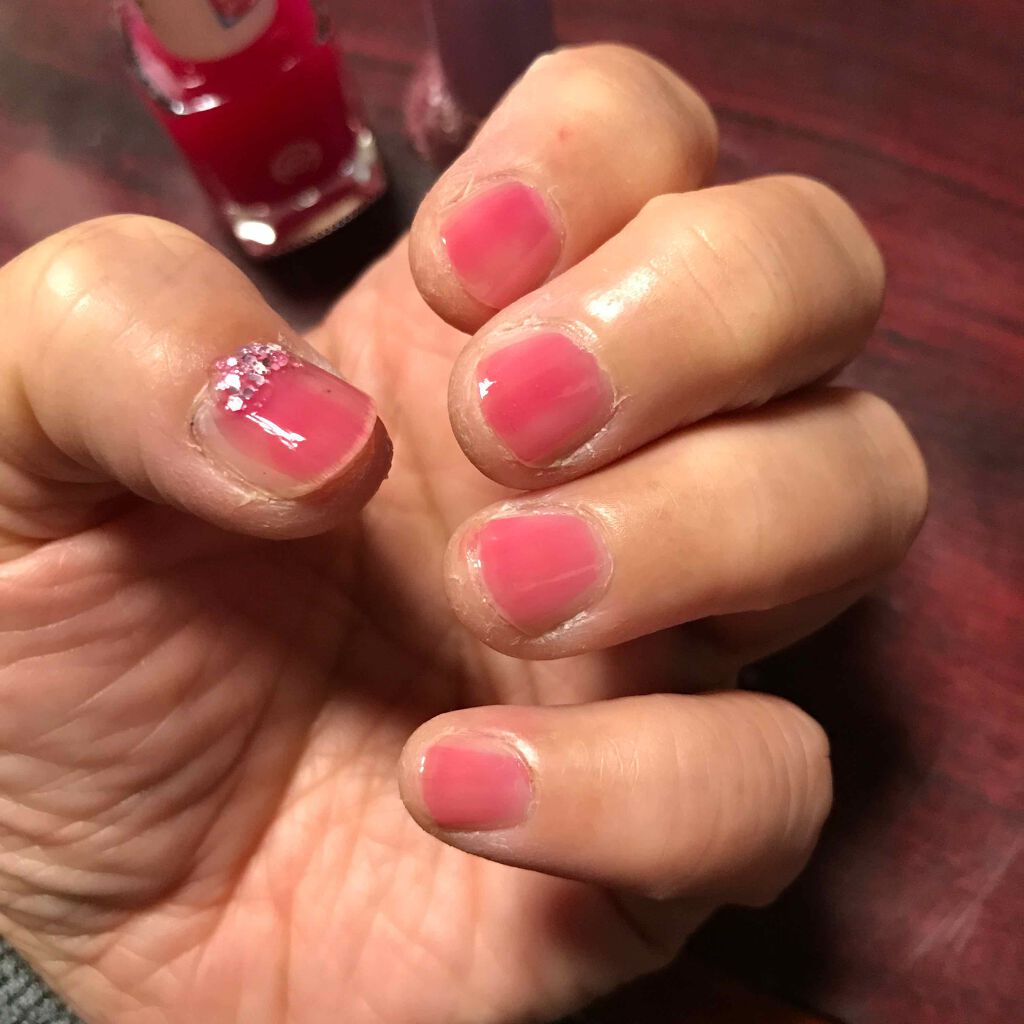 サンリオネイル Daisoを使った口コミ 第2弾です キャンディピンクを3回塗り By ゆーぽん 普通肌 Lips