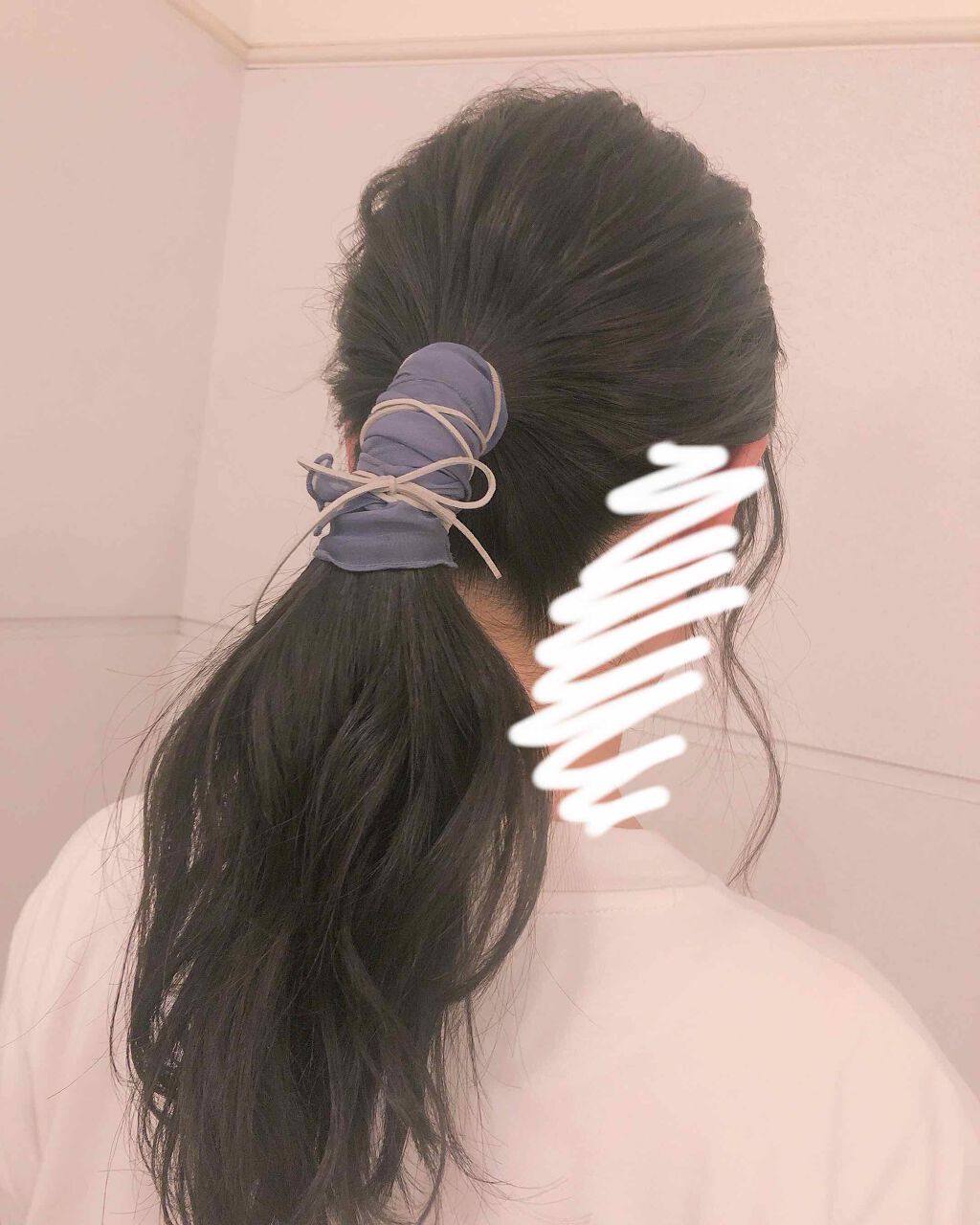 ヘアアクセサリーの口コミ リボン 革ひもヘアアレンジ By るるる 混合肌 10代後半 Lips