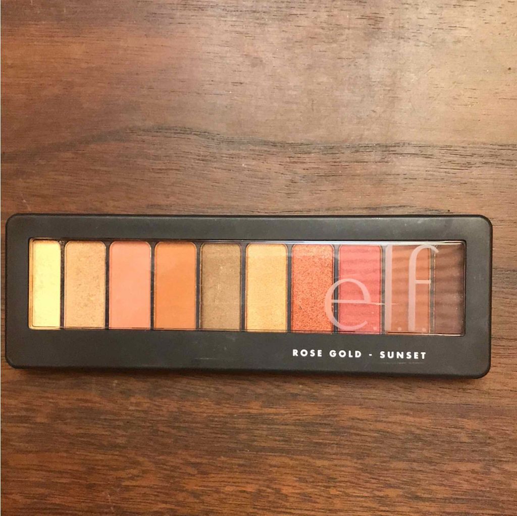 19年春新作パウダーアイシャドウ Rose Gold Eyeshadow Palette Sunset E L Fの口コミ Iherbでエルフは買えますが 新作が欲し By Marumarumaiko 乾燥肌 50代前半 Lips