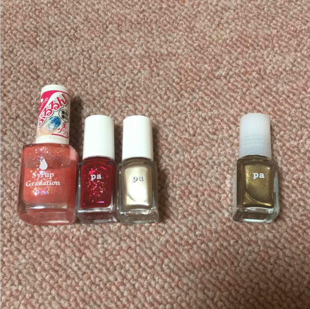 Pa ネイルカラー Paの口コミ 使用ネイルメモ親指などの赤 Paネイル By 豆太 混合肌 代前半 Lips