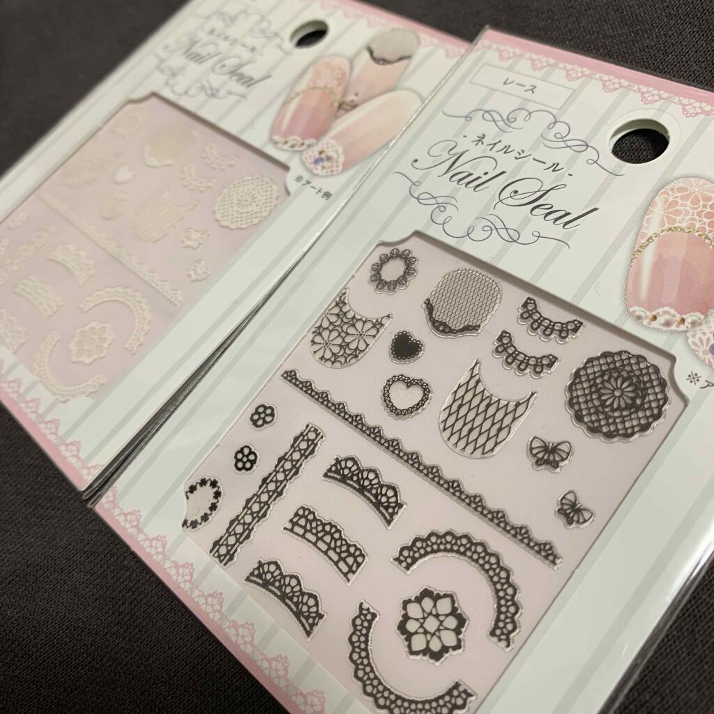 カラフルネイルズ キャンメイクを使った口コミ さっそくセリアのネイルシールで量産系 ネイ By ʚ Aya ɞ Lips