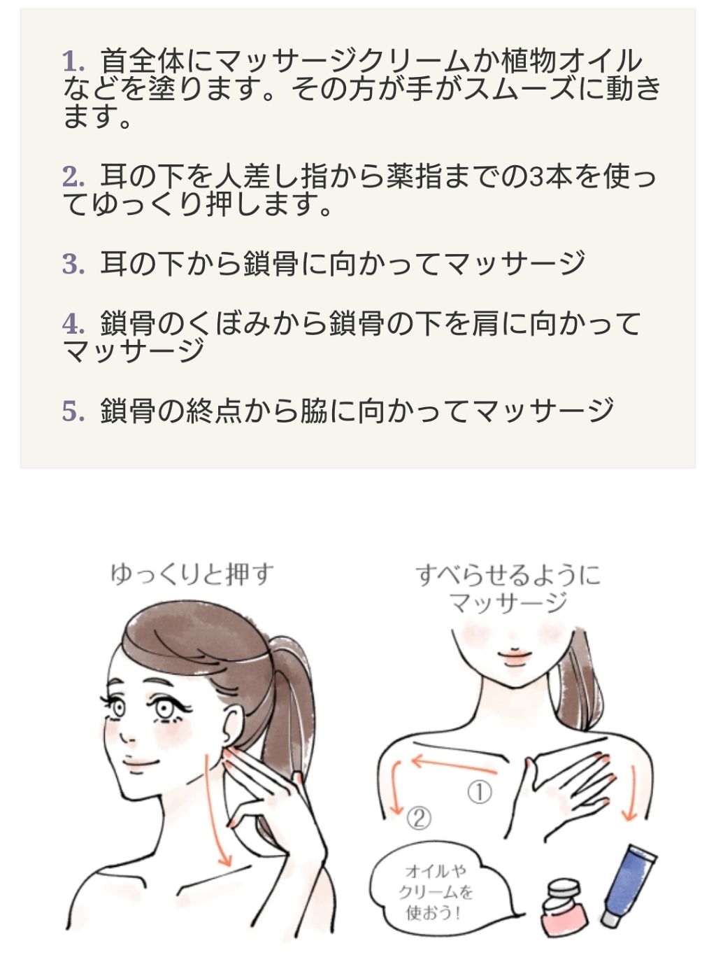 リンパマッサージ