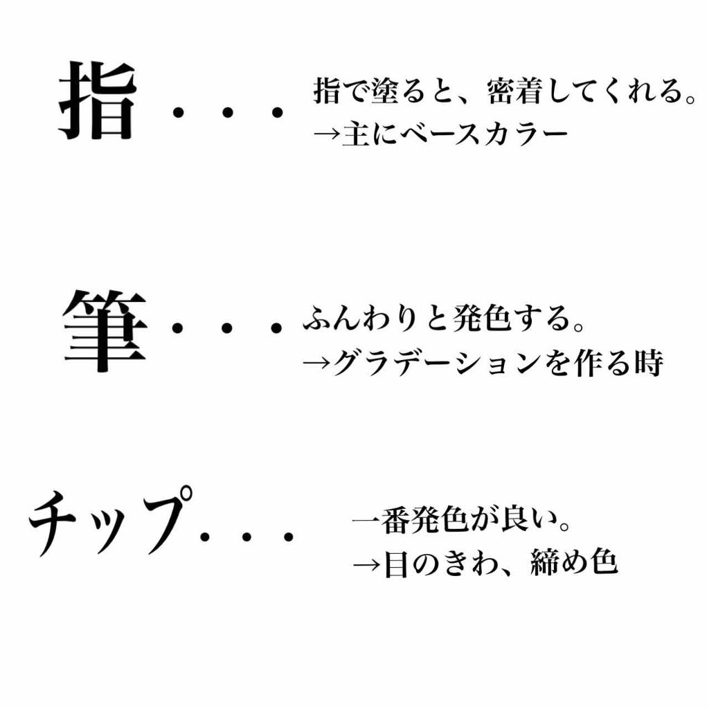 スキニーリッチシャドウ Excelを使った口コミ アイシャドウ指 筆 チップの違いと使い方指 By Rii 混合肌 代前半 Lips