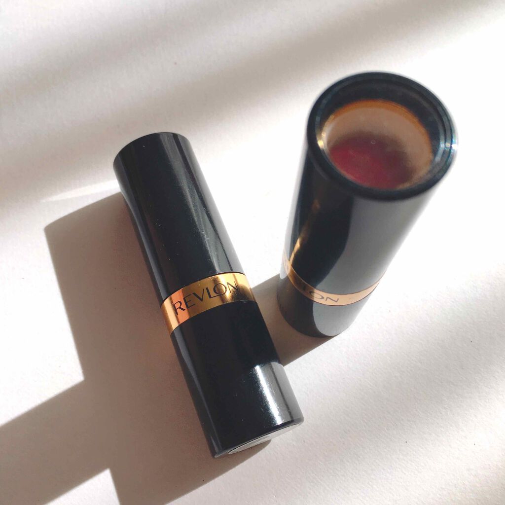 スーパー ラストラス リップスティック Revlonの口コミ 使い切りコスメrevlonレブロンスーパ By 𝖻𝗈𝗇𝗈 混合肌 代後半 Lips