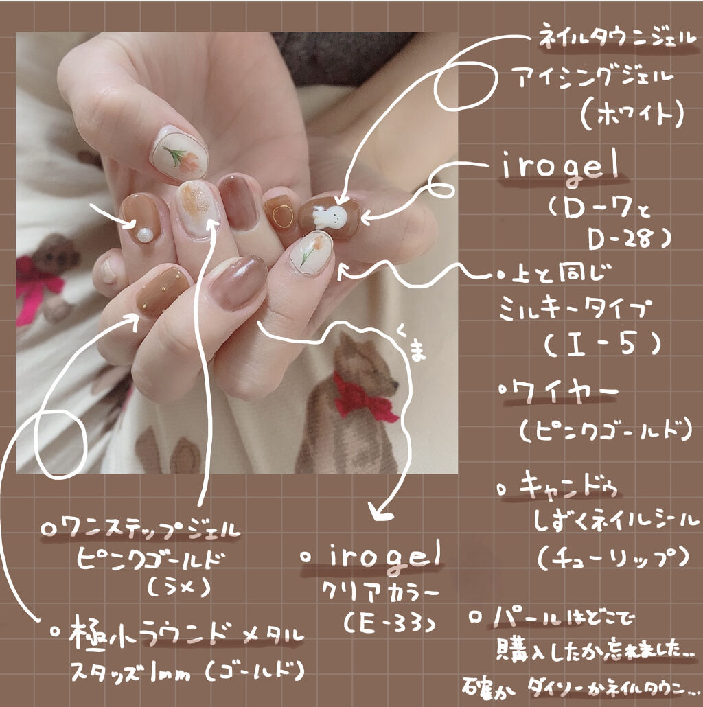 ワンステップジェル Rooroを使った口コミ 今日のセルフネイル By Yuyuka Lips