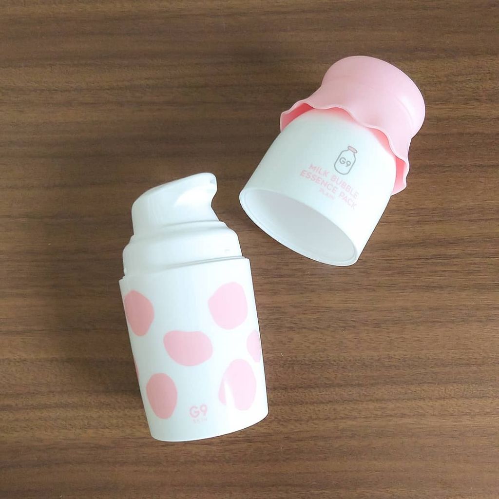 Milk Bubble Essence Pack Plain G9 Skinの口コミ パケ可愛い 美容液を伸ばす By クリス 普通肌 Lips