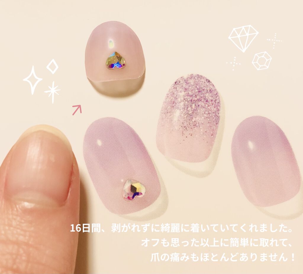 ジェルネイルシール Ohoraの口コミ Ohoraのネイル オフしました 持ち By なまなま 敏感肌 代後半 Lips