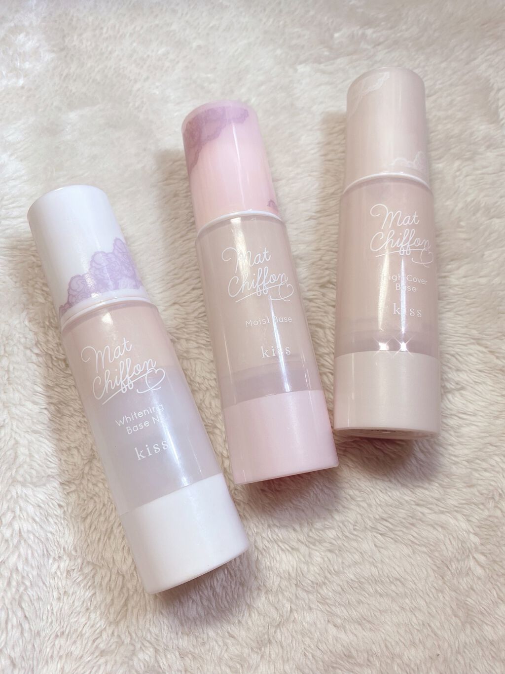 マットシフォン Uvホワイトニングベースn Kissの人気色を比較 とにかく崩れない脂性肌の味方 画像2 By Mm 脂性肌 10代後半 Lips