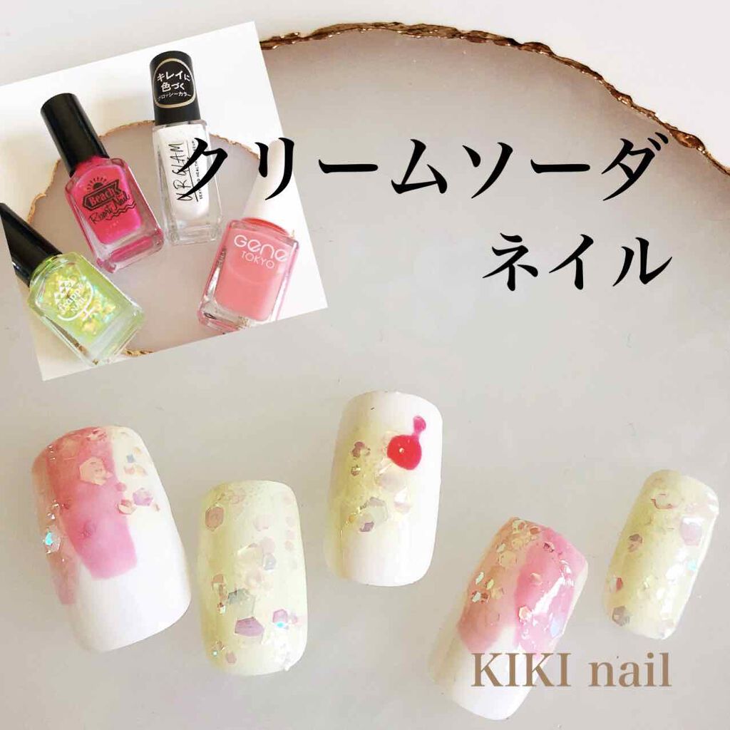 フラッペネイル キャンドゥを使った口コミ クリームソーダネイル キャンドゥのフラッ By Kiki 混合肌 Lips