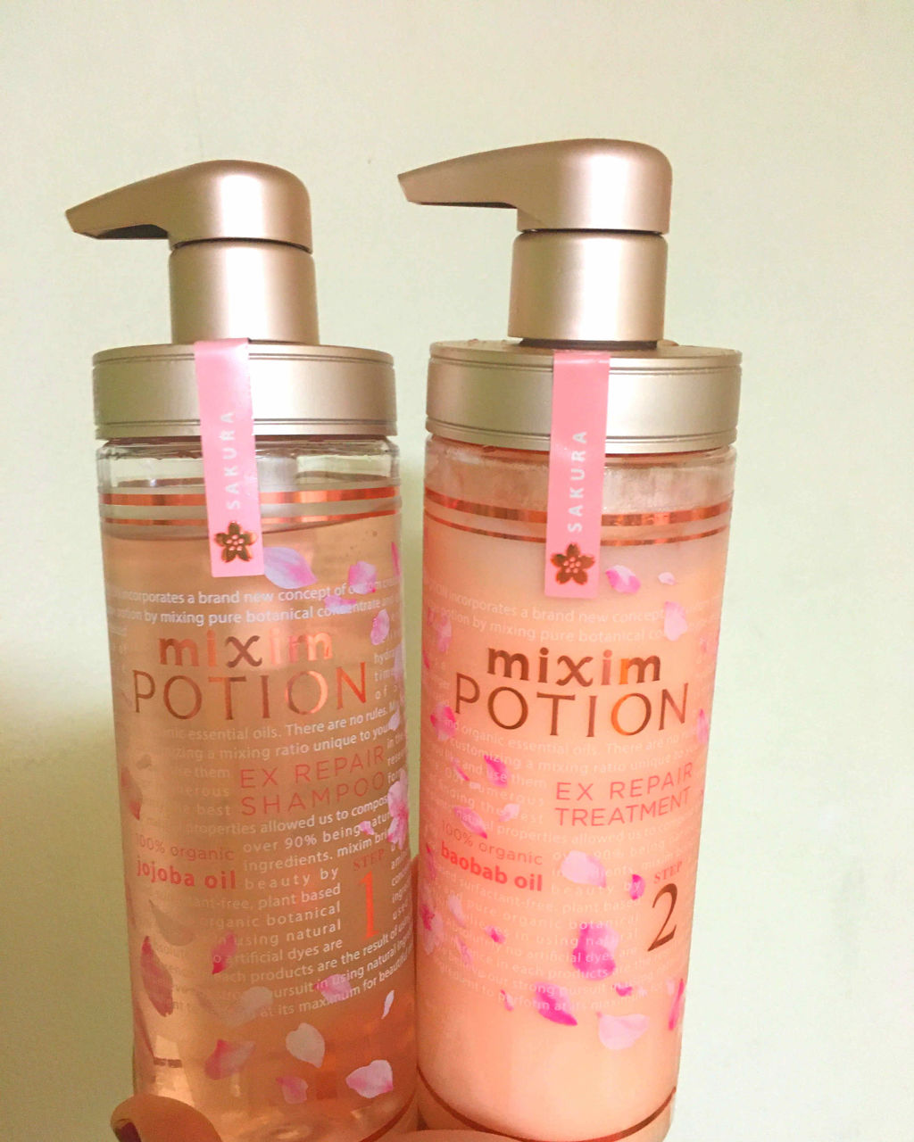 ミクシムポーション Exリペア 限定チェリーブロッサム シャンプー ヘアトリートメントペアセット Mixim Potionの口コミ お久しぶりでございます 今回 By Micco ᴗ 混合肌 代後半 Lips