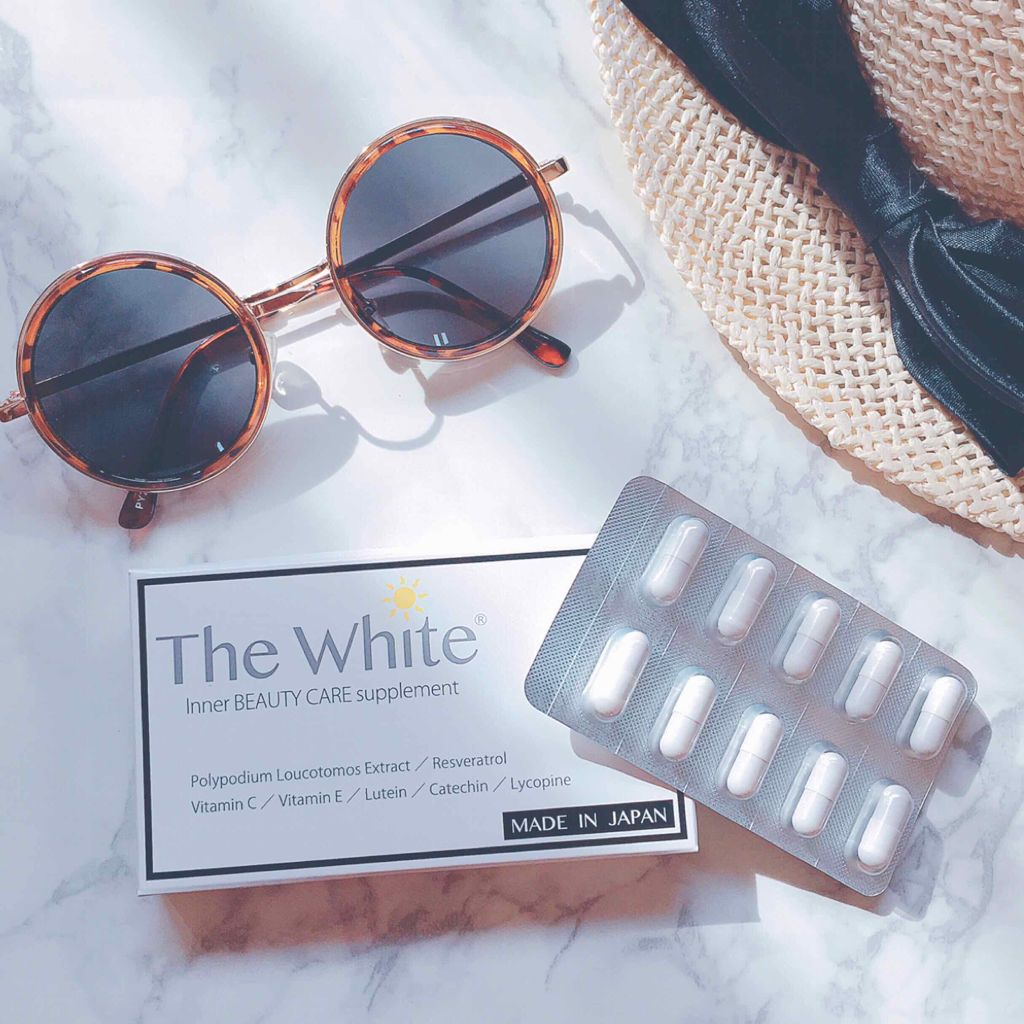 飲む日焼け止め The White セルピュアの口コミ 東京銀座スキンケアクリニック監修の 飲む日 By ちかうさ 混合肌 代後半 Lips