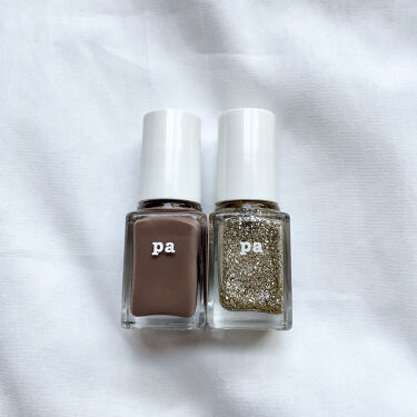 Pa ネイルカラー プレミア Paを使った口コミ ブラウン塗りかけネイル ブラウンとラメで塗 By くろおぶ 脂性肌 10代後半 Lips