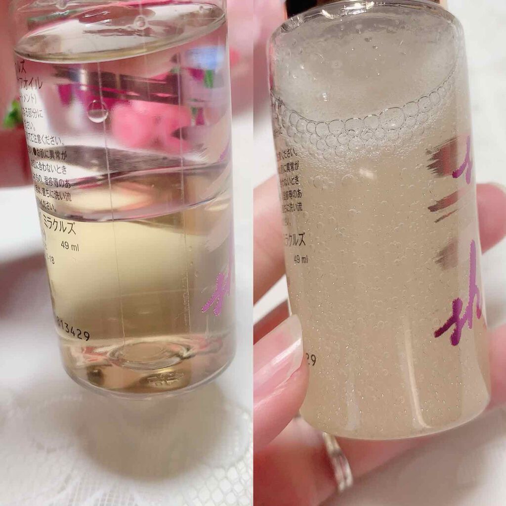 ミラクルズ グロッシー シェイク アクアオイル パンテーンの口コミ 日中用ヘアオイル広がり うねり用 パンテー By うさこ 乾燥肌 代後半 Lips