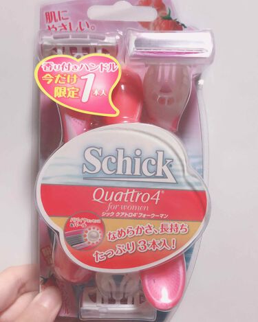 試してみた シック Schick ボディ用 クアトロ4 ディスポ フォーウーマン 3本入 使い捨てタイプ 女性用 カミソリ シックのリアルな口コミ レビュー Lips