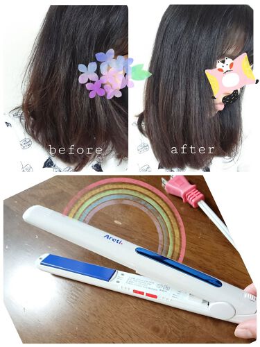 マイナスイオン ストレート カール 両用 ヘアアイロン mm Areti Areti のリアルな口コミ レビュー Lips