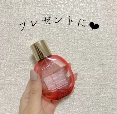 フィックス メイクアップ Clarinsの口コミ 後輩からの誕生日プレゼント ミスト化粧水大 By どら 混合肌 30代前半 Lips