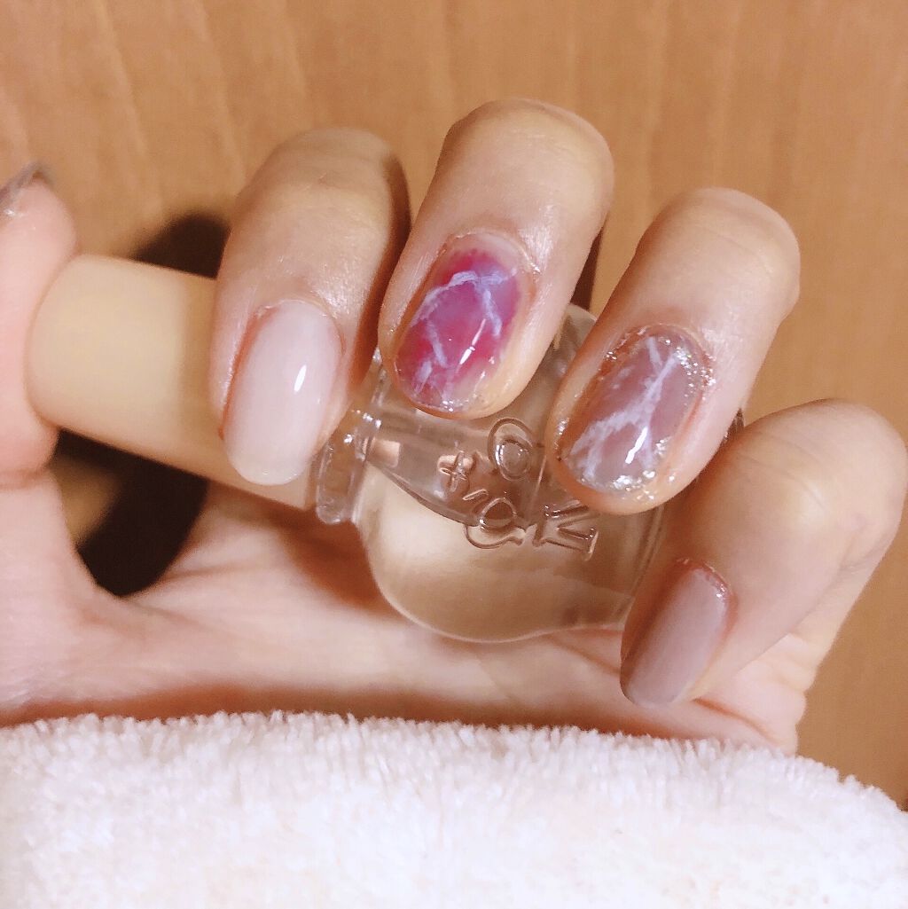 カラフルネイルズ キャンメイクを使った口コミ 初心者の大理石ネイル ୨୧ By ひつじ イエべ秋 アトピー肌 10代後半 Lips