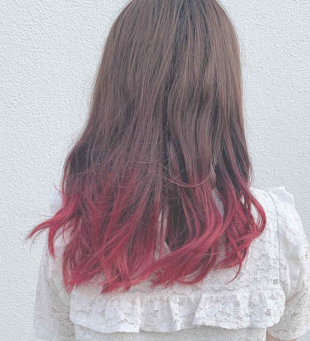 ピンク 色 チェリー 髪