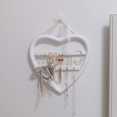 ハート型リボン付き小物掛け サンキューマートの口コミ ୨୧サンキューマートで買えるアクセサリーラ By 𝕒 𝕚 𝕣 𝕚 Lips