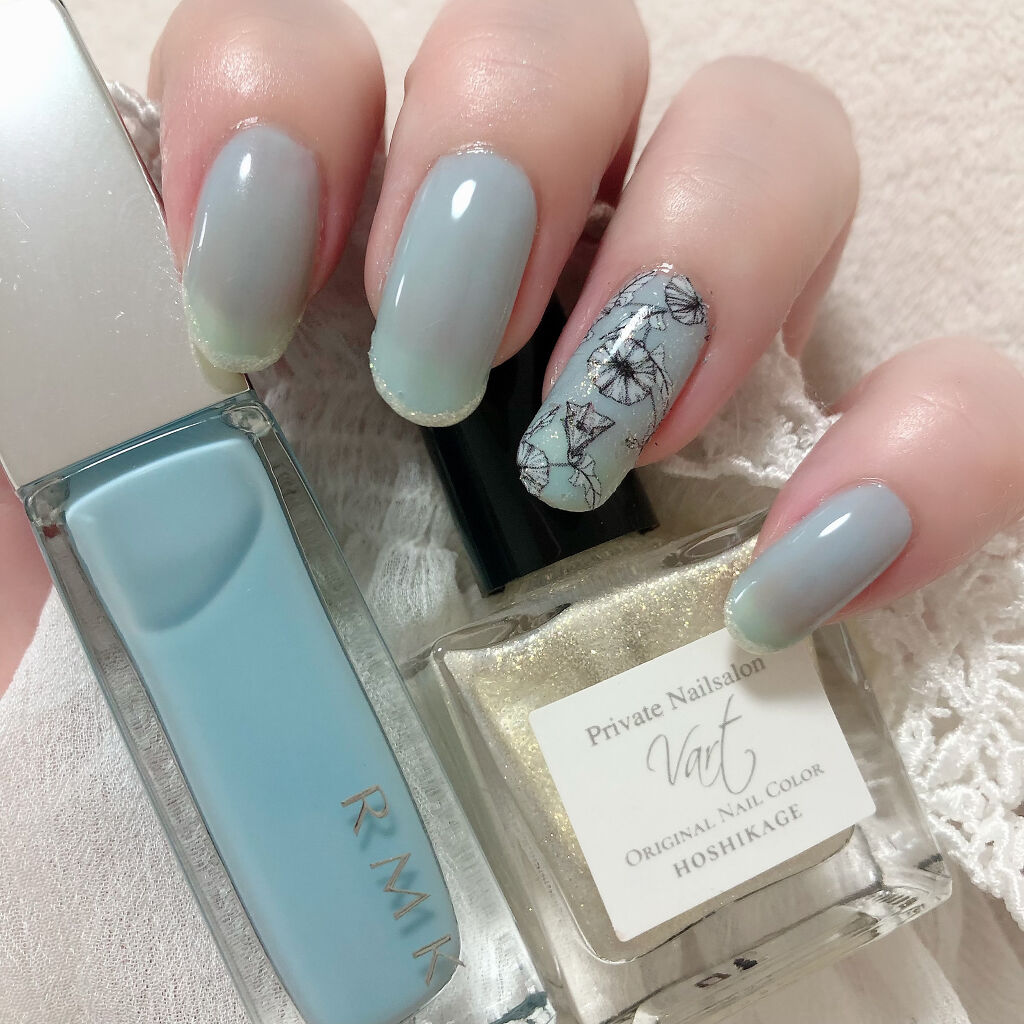 ネイルポリッシュ Rmkを使った口コミ Rmk ネイルポリッシュex 40 ブルー By Rabbit 乾燥肌 Lips