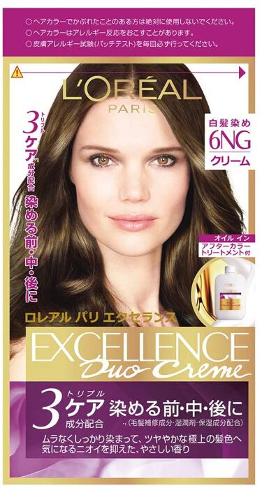 エクセランス R クリームタイプ 6ng 緑がかったやや明るい栗色 ロレアル パリ Loreal Paris Lips