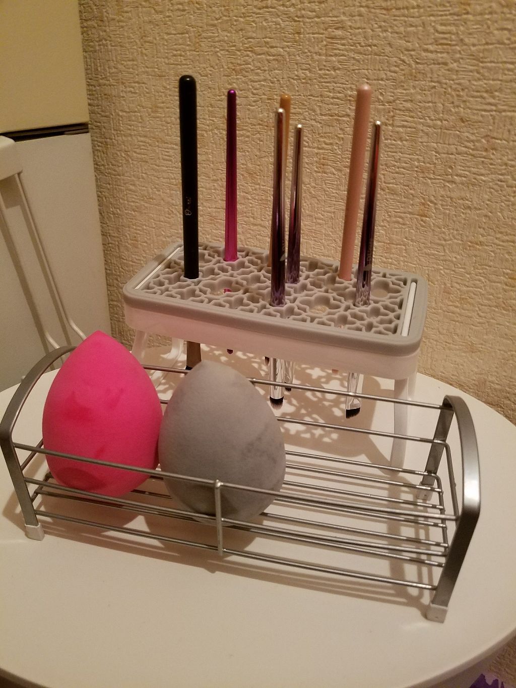 置く調味料スタンド K528キッチンワイヤー No 3 Daisoの口コミ 超優秀 100均で買えるおすすめコスメ まとめてスポンジを干す By 七香 混合肌 30代後半 Lips