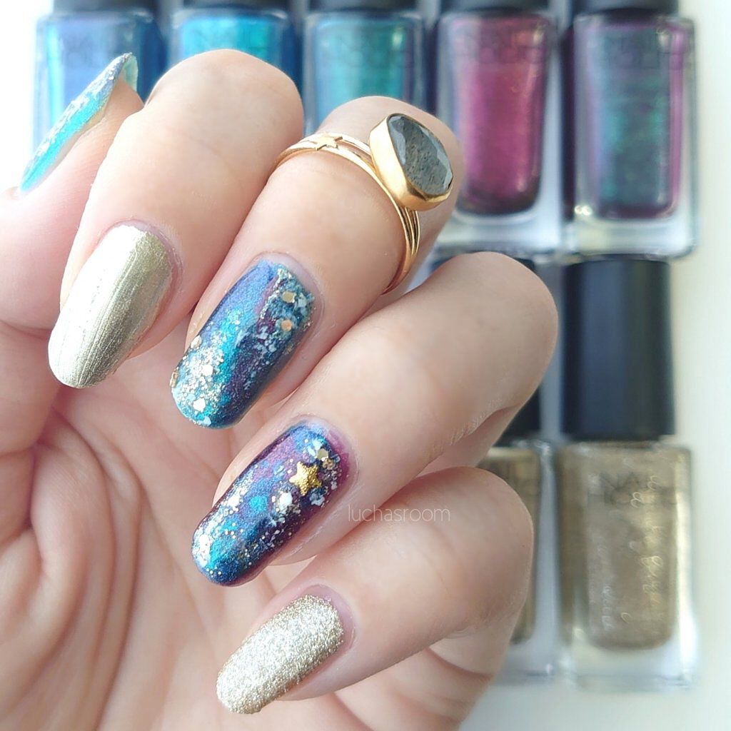 ネイルポリッシュ Planet Nailを使った口コミ ネイルホリックでギャラクシーネイル ネイ By るか Luchasroom 乾燥肌 Lips