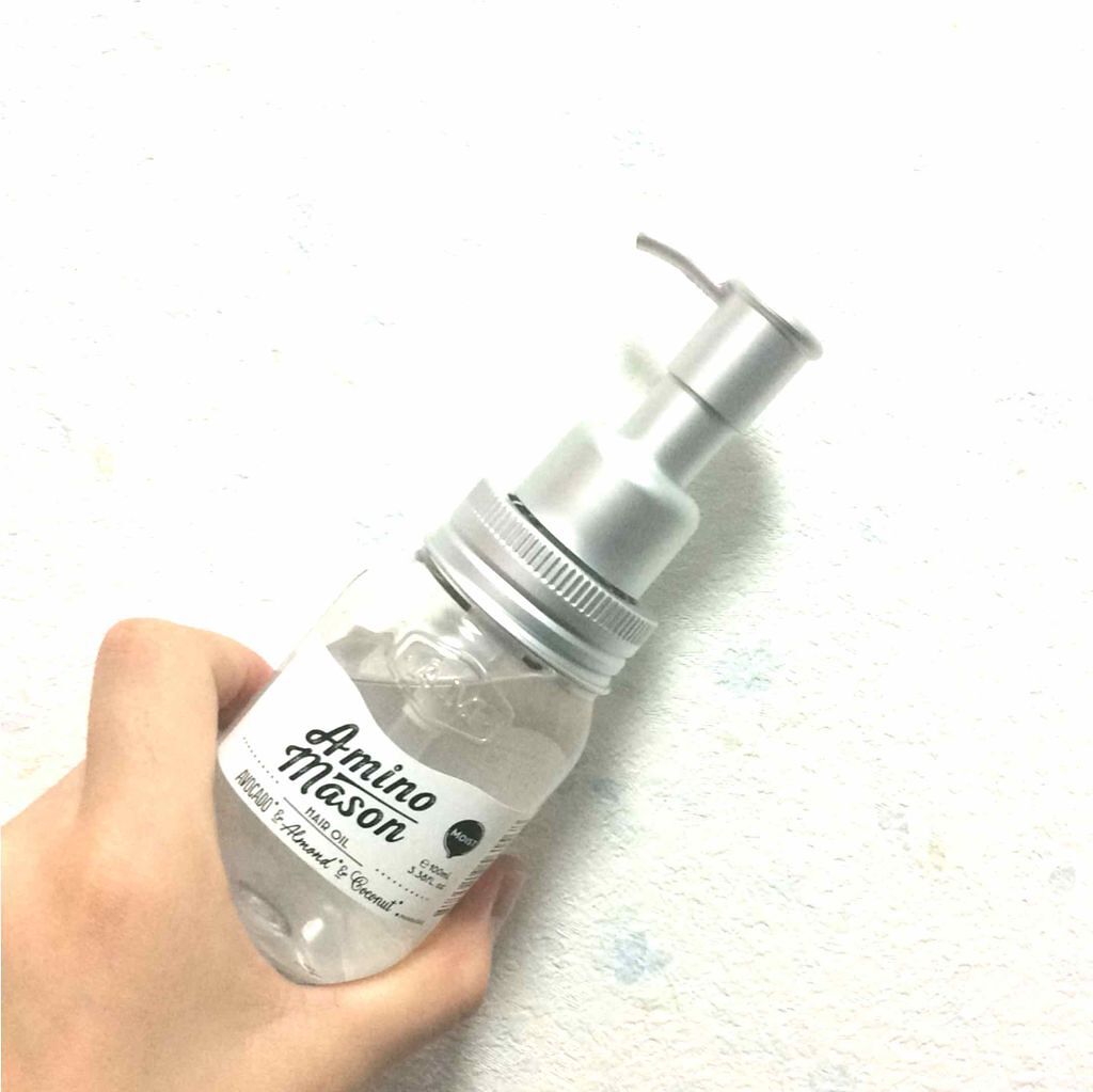 旧商品 モイスト ヘアオイル アミノメイソンの口コミ 香り パッケージ 髪にツヤがでます 私は By あまおう 混合肌 10代後半 Lips