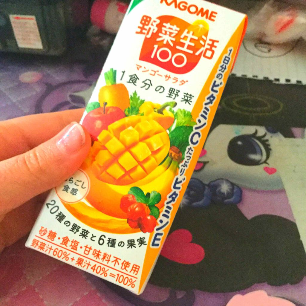 野菜生活100 カゴメの口コミ 私は 肌のために栄養を摂ってる 野菜ジュー By イカイカ 乾燥肌 10代前半 Lips