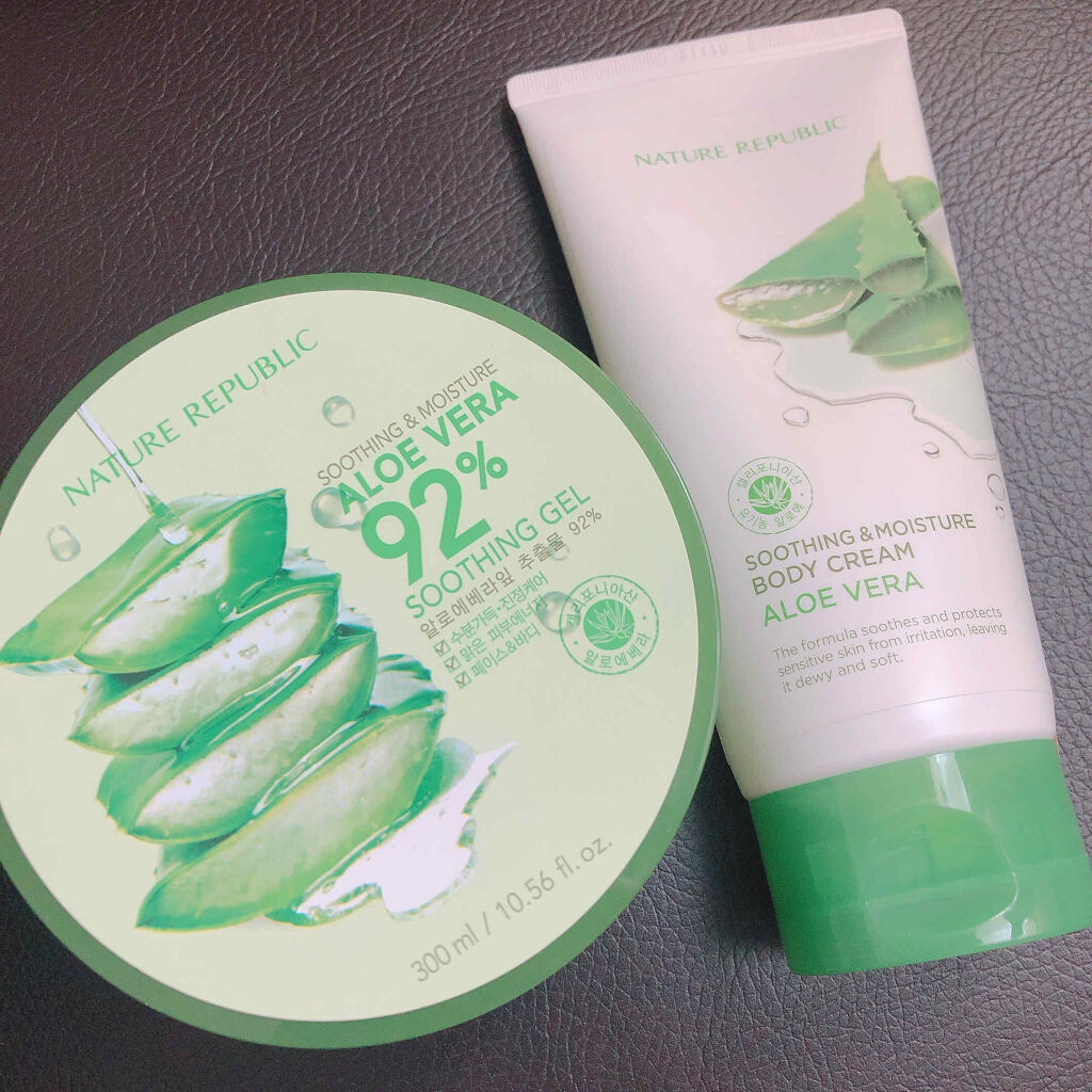スージングアロエジェル ネイチャーリパブリックを使った口コミ ネイチャーリパブリックアロエベラジェル ク By はるたの アトピー肌 Lips