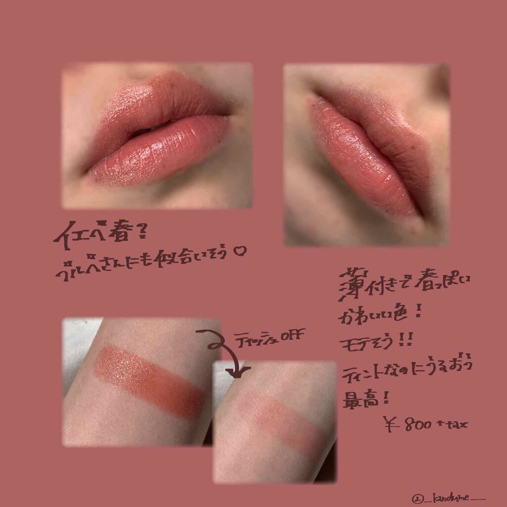 年春新作口紅 メルティールミナスルージュ ティントタイプ キャンメイクの人気色を比較 モテるリップcanmake新作 Canm By つな 混合肌 代前半 Lips