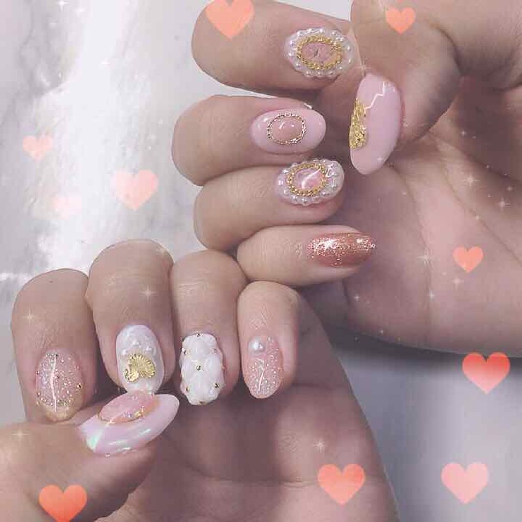 ピンク×囲みで乙女チックに