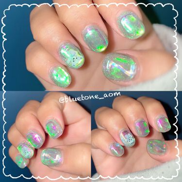 22秋冬 セルフで簡単 オーロラネイルのやり方 デザイン パウダー フィルム マニキュア ジェル Lips