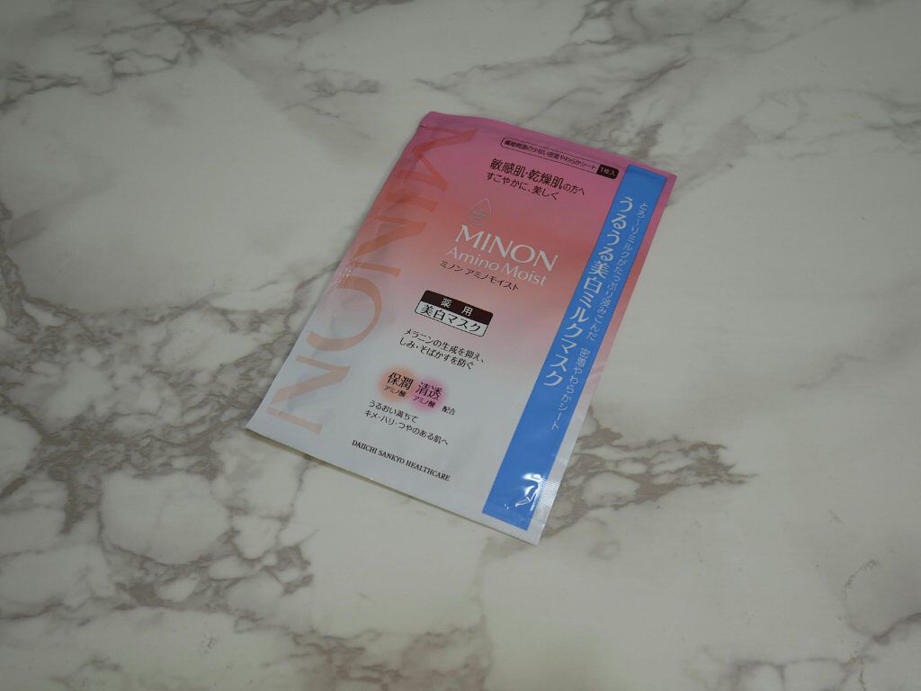 アミノモイスト うるうる美白ミルクマスク ミノンの効果に関する口コミ ミノンの美白マスク ブルームボックスに入っ By みみこ 乾燥肌 30代前半 Lips